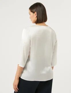 Blusa in misto seta