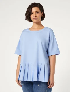 Blusa in popeline di cotone