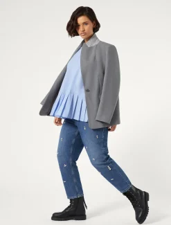 Blusa in popeline di cotone