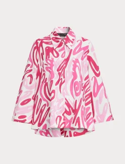 Blusa in popeline stampato