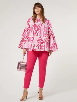 Blusa in popeline stampato