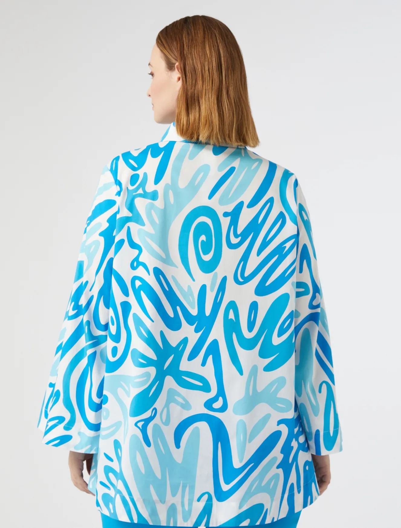 Blusa in popeline stampato