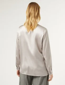 Blusa in raso di seta
