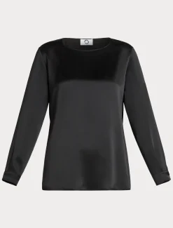Blusa in raso di seta