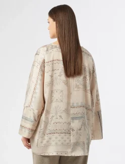 Blusa in twill stampato