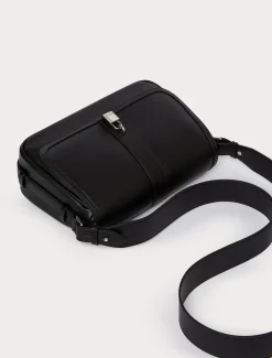 Borsa a tracolla in tessuto spalmato