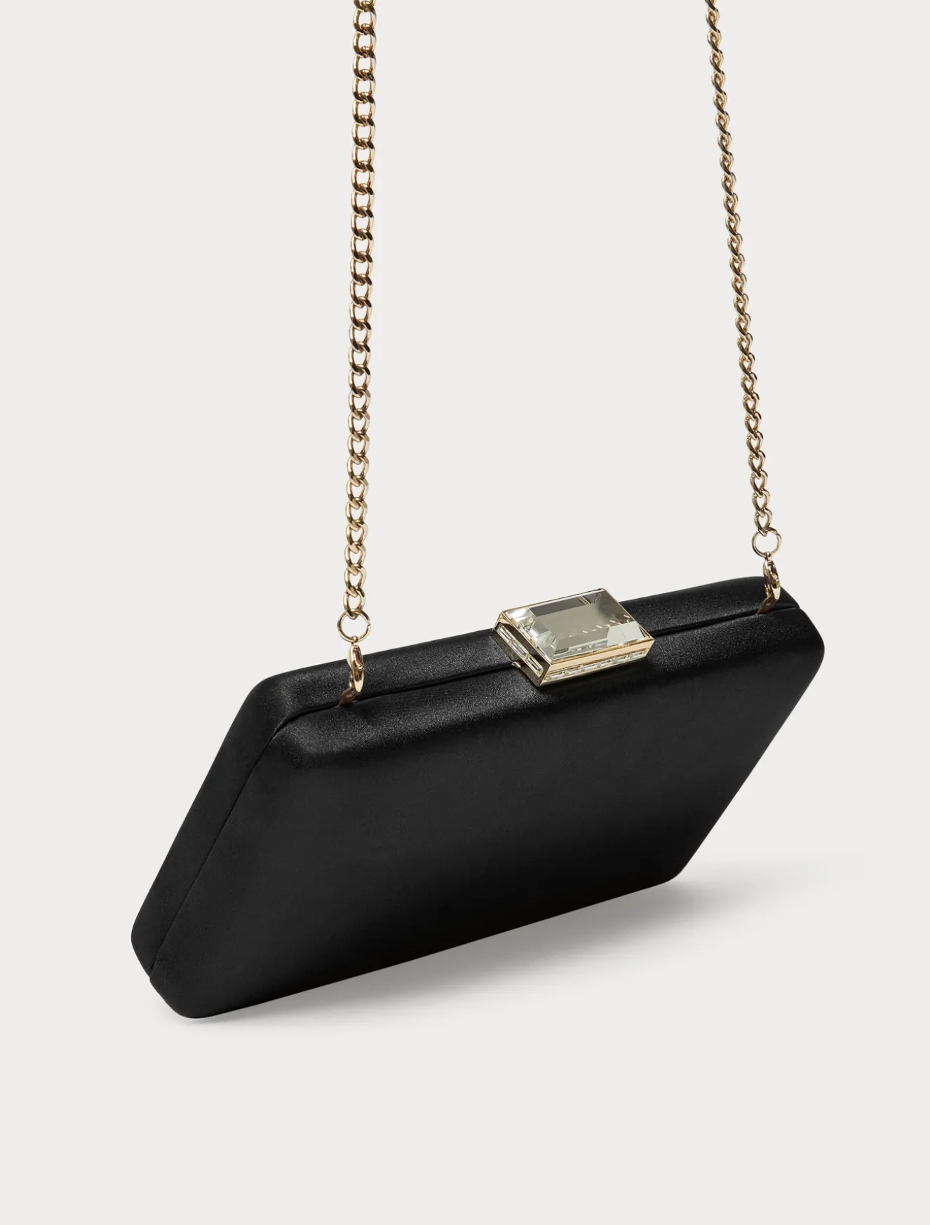 Borsa clutch in raso