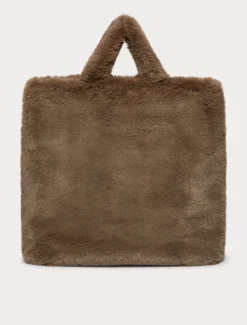 Borsa shopper con texture soffice