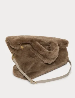 Borsa shopper con texture soffice