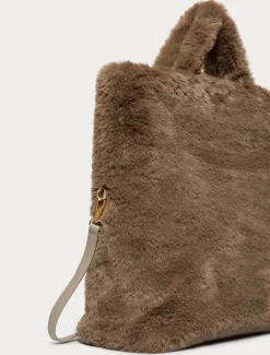 Borsa shopper con texture soffice