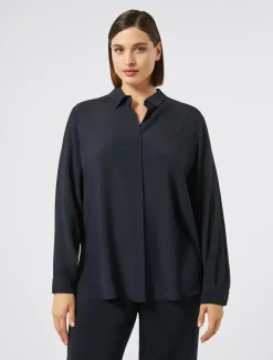 Camicia in crêpe de Chine di misto seta