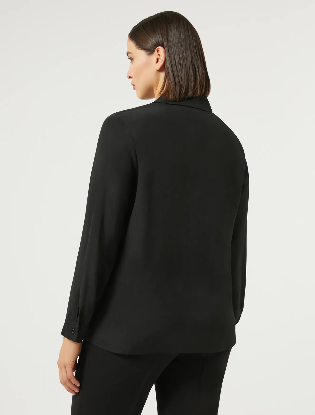 Camicia in crêpe de Chine di misto seta