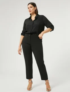 Camicia in crêpe de Chine di misto seta