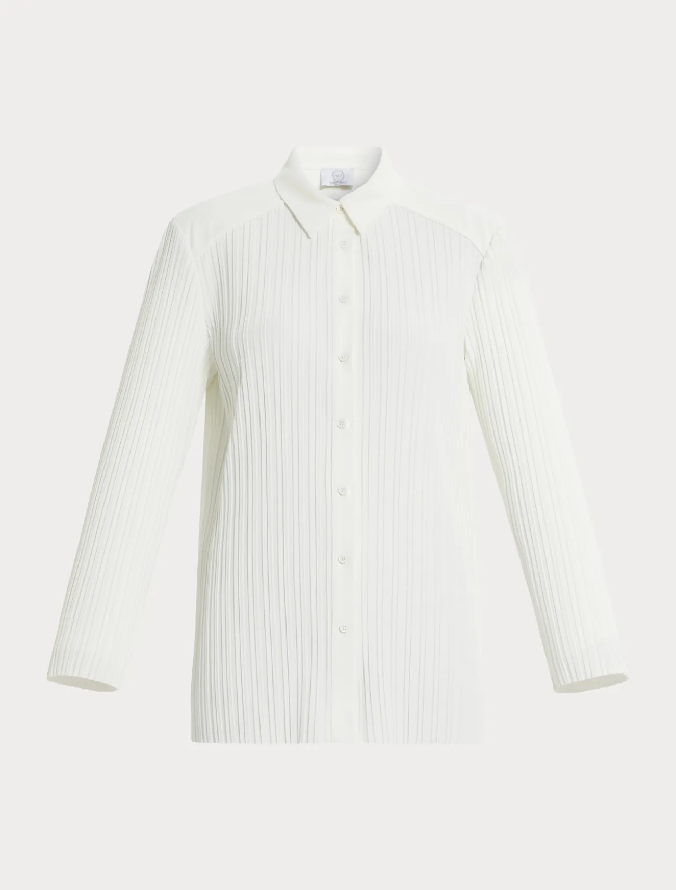Camicia in jersey plissé