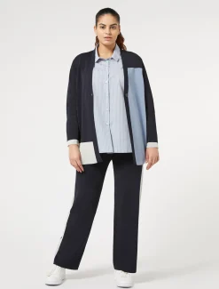 Camicia in misto cotone tinto filo