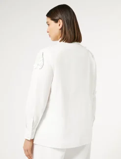 Camicia in popeline con paillettes