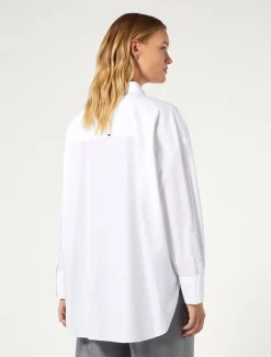 Camicia in popeline con ricamo