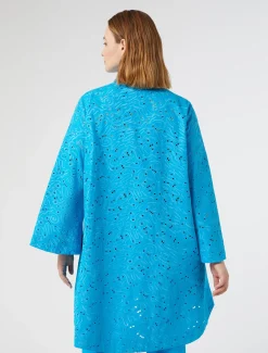 Camicia in popeline sangallo