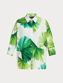 Camicia in popeline stampato