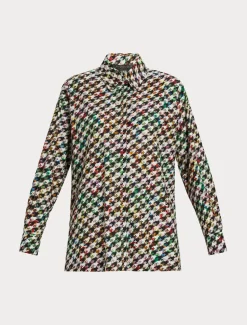 Camicia in popeline stampato