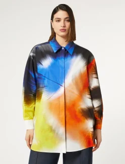 Camicia in popeline stampato