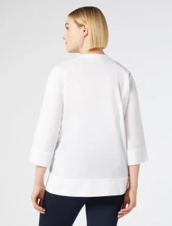 Camicia in popeline stretch