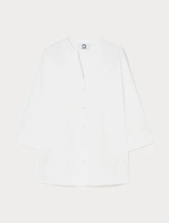 Camicia in popeline stretch