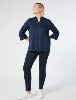 Camicia in popeline stretch