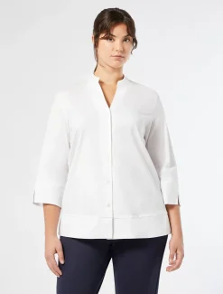 Camicia in popeline stretch