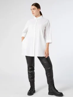 Camicia in popeline stretch