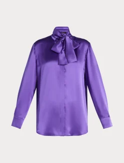 Camicia in raso di seta