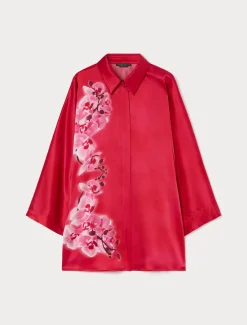 Camicia in raso di seta