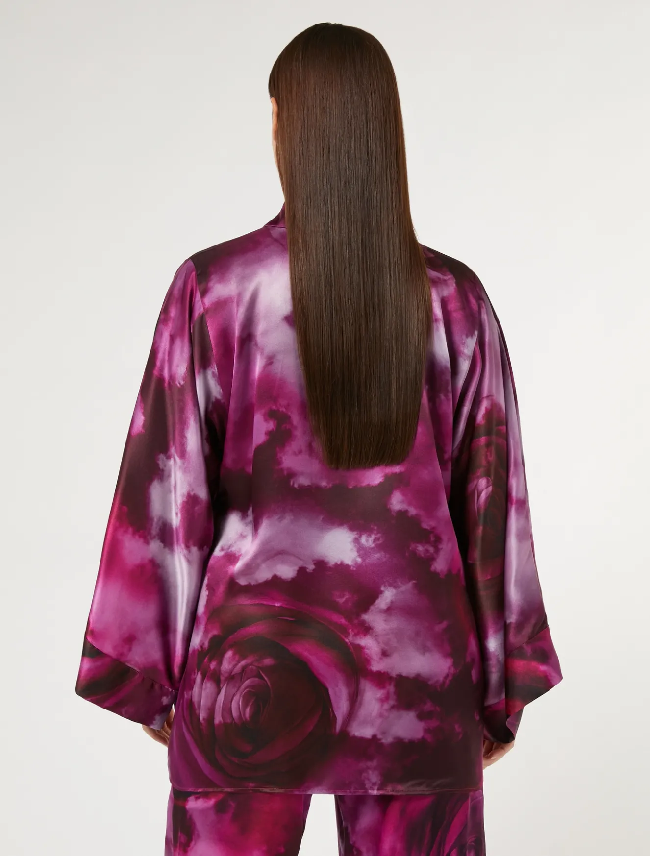 Camicia in raso di seta