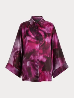 Camicia in raso di seta