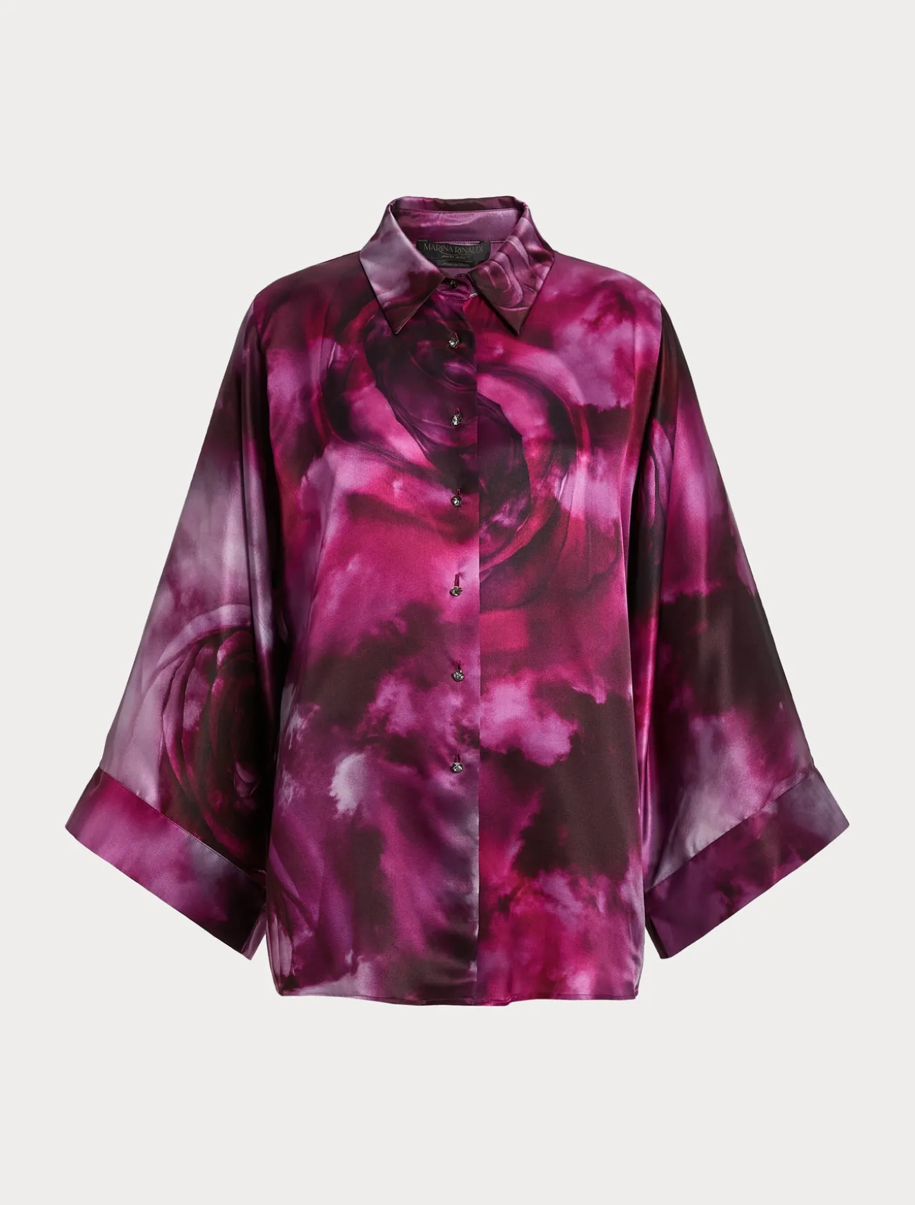 Camicia in raso di seta