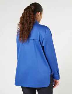 Camicia in raso stretch