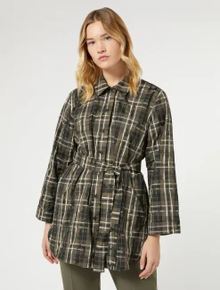 Camicia in taffettà jacquard