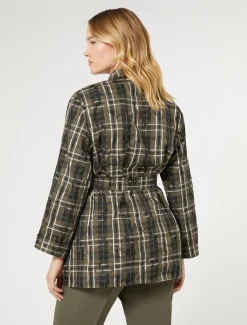 Camicia in taffettà jacquard