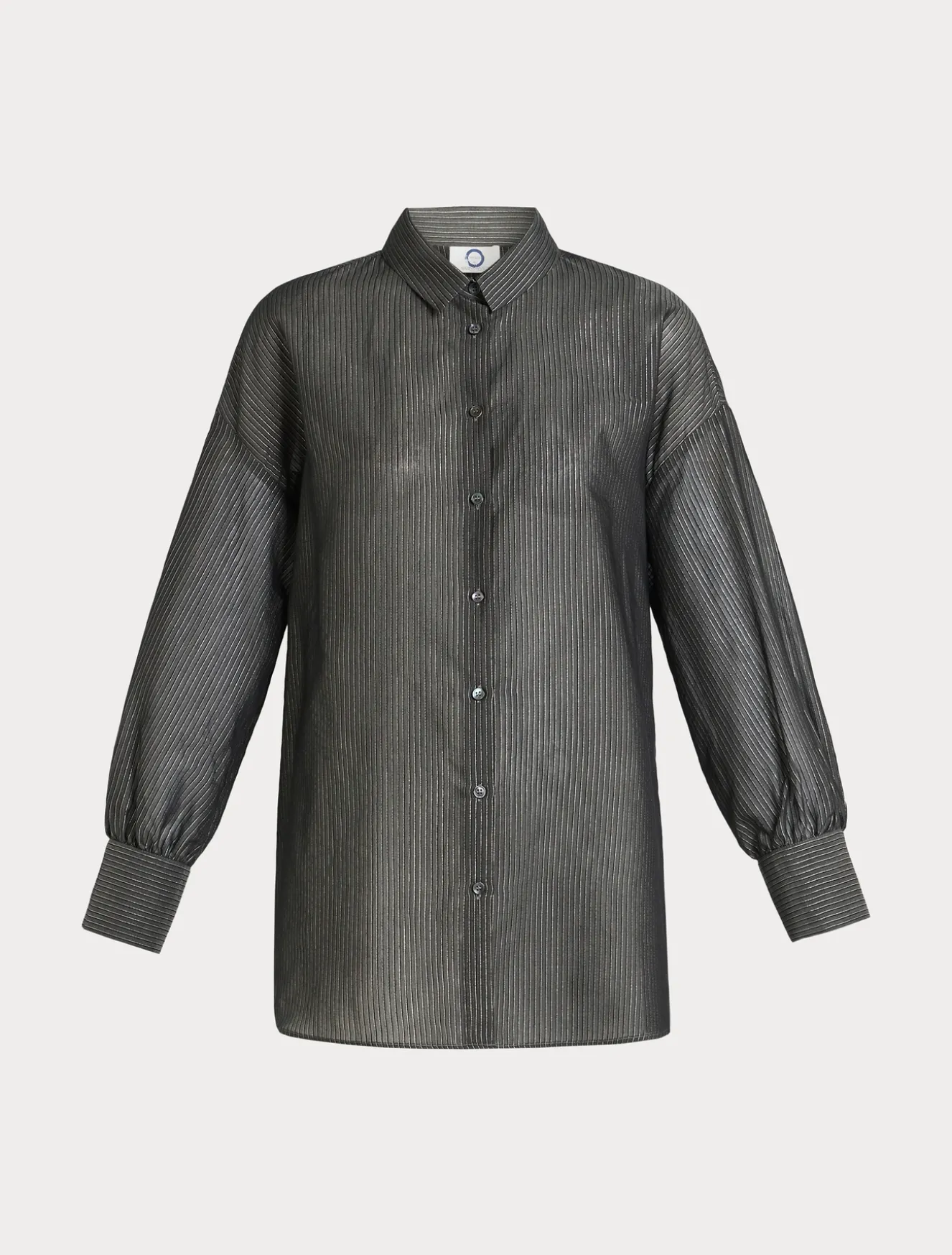 Camicia in tela di cotone e seta