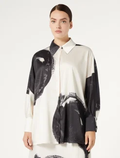 Camicia in twill stampato