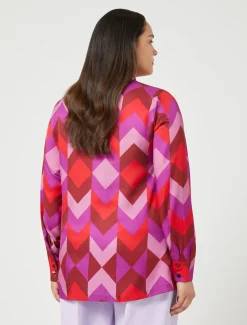 Camicia in twill stampato