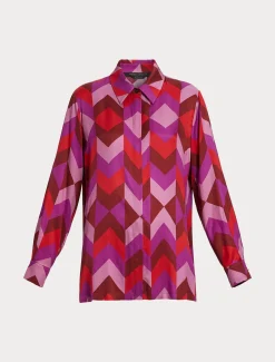 Camicia in twill stampato