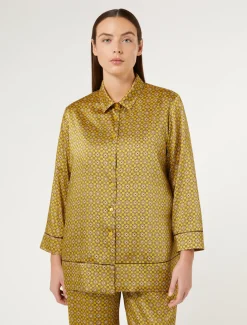 Camicia in twill stampato