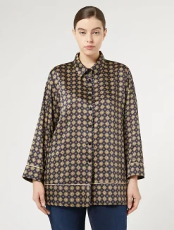 Camicia in twill stampato