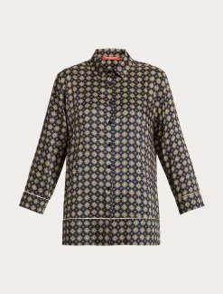 Camicia in twill stampato