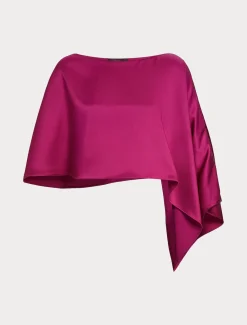 Cappa in crêpe envers satin