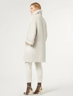 Cappotto in alpaca e lana