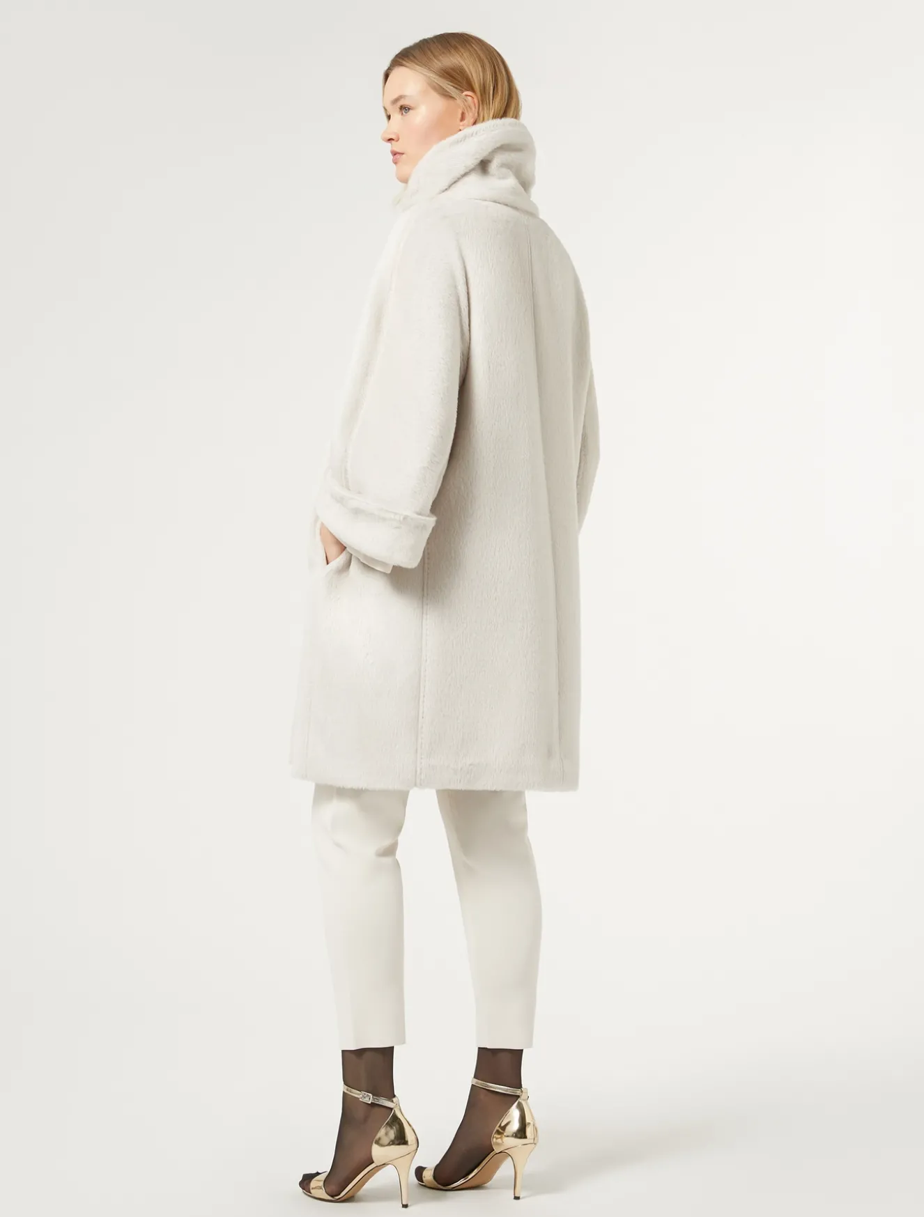 Cappotto in alpaca e lana