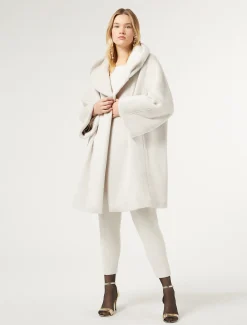 Cappotto in alpaca e lana