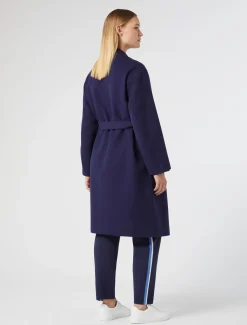 Cappotto in double di misto lana